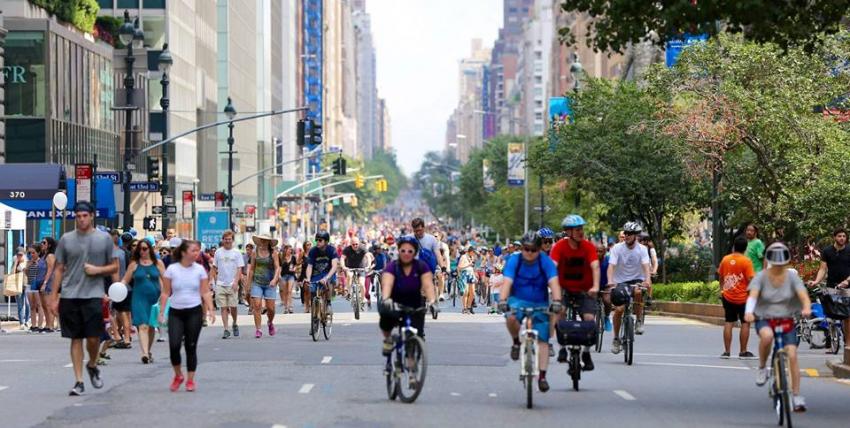 Enjoy NYC's open spaces during the Citi Summer Streets Festival in August